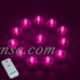 12 SUPER Bright LED Submersible Wedding Tower Vase Tea Light With Remote (Pink)   